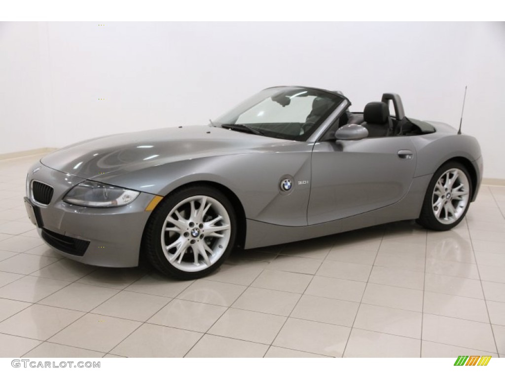 2008 Z4 3.0i Roadster - Space Grey Metallic / Black photo #4