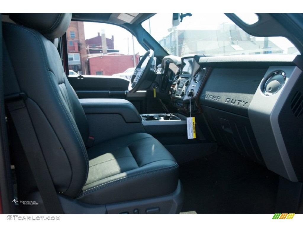 2015 F350 Super Duty Lariat Crew Cab 4x4 - Ruby Red / Steel photo #8