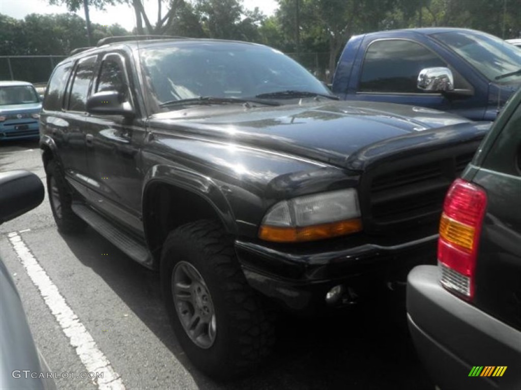 2003 Durango SLT 4x4 - Black / Dark Slate Gray photo #2