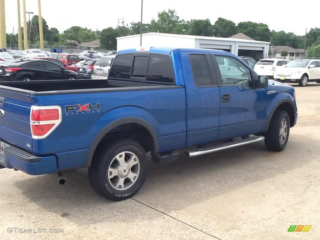 2010 F150 FX4 SuperCab 4x4 - Blue Flame Metallic / Black photo #4