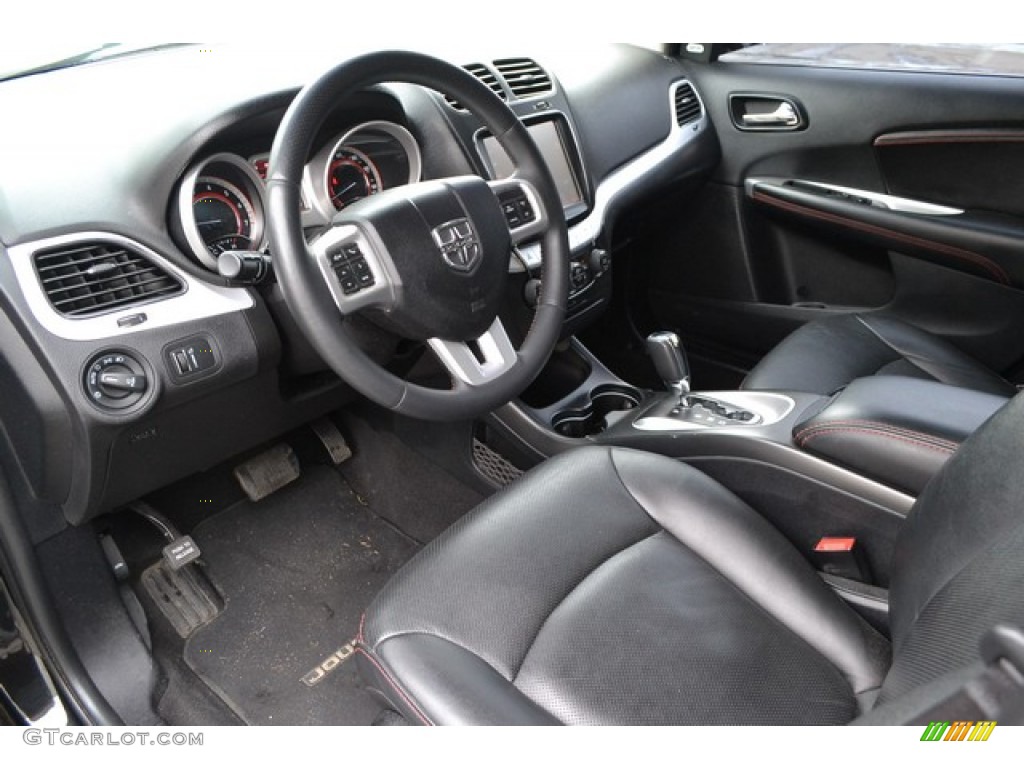 R/T Black/Red Stitching Interior 2013 Dodge Journey R/T AWD Photo #104977882