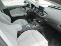 Lunar Silver w/Diamond Contrast Stitching Front Seat Photo for 2014 Audi S7 #104983786