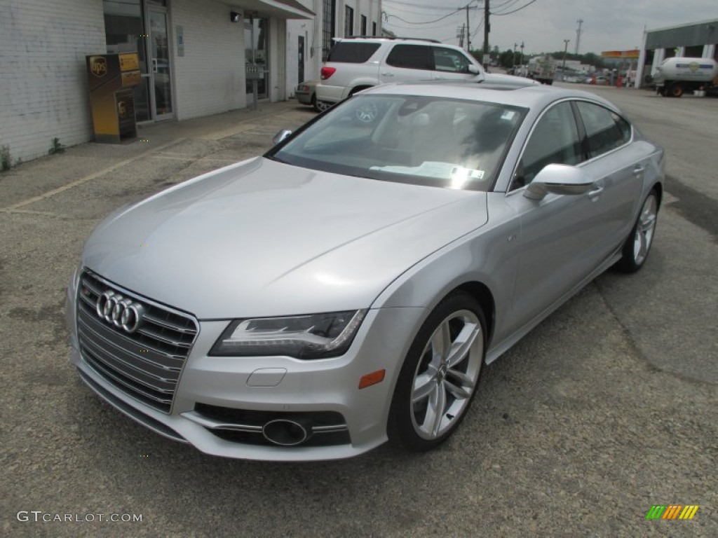 2014 S7 Prestige 4.0 TFSI quattro - Ice Silver Metallic / Lunar Silver w/Diamond Contrast Stitching photo #8