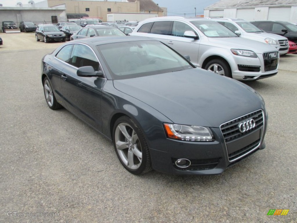 2011 A5 2.0T quattro Coupe - Meteor Grey Pearl Effect / Black photo #1