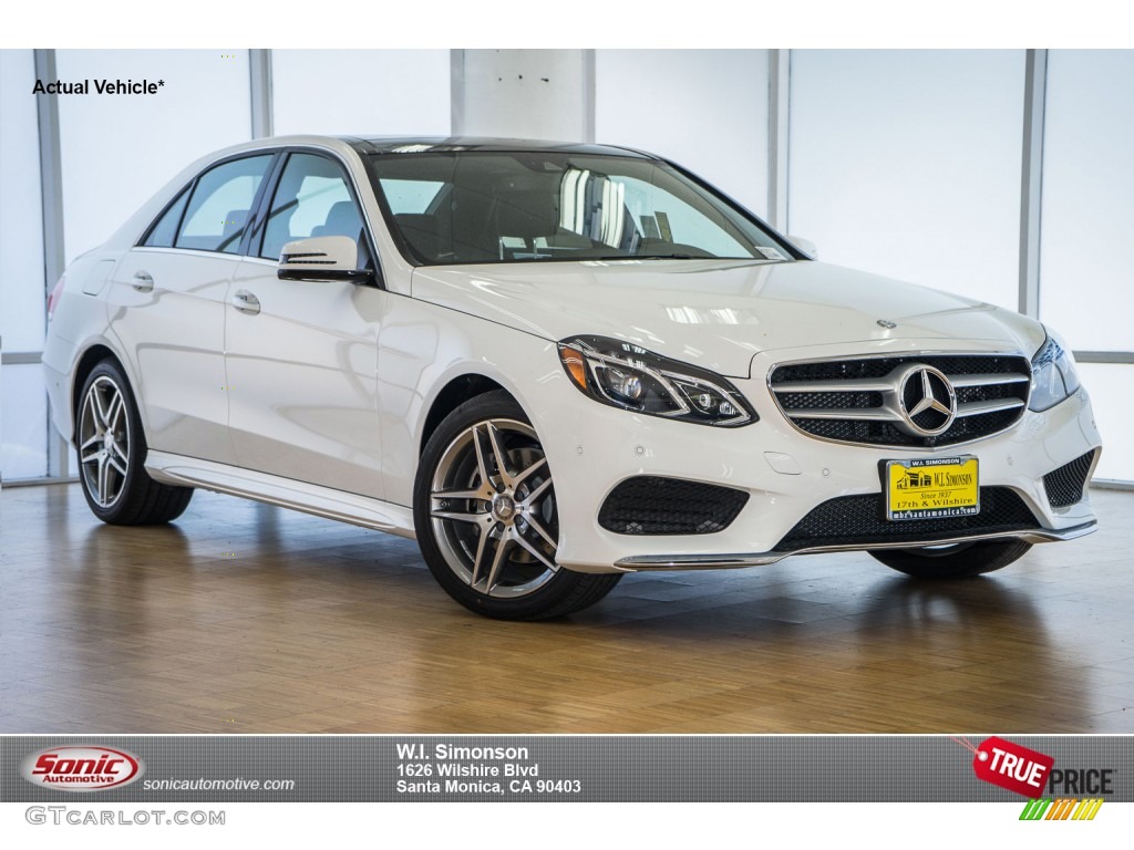 2016 E 400 Sedan - Polar White / Black photo #1