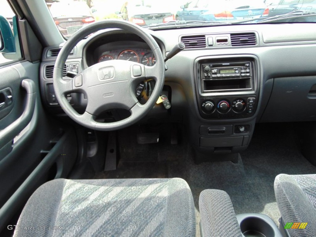 2001 CR-V EX 4WD - Clover Green Pearl / Dark Gray photo #17