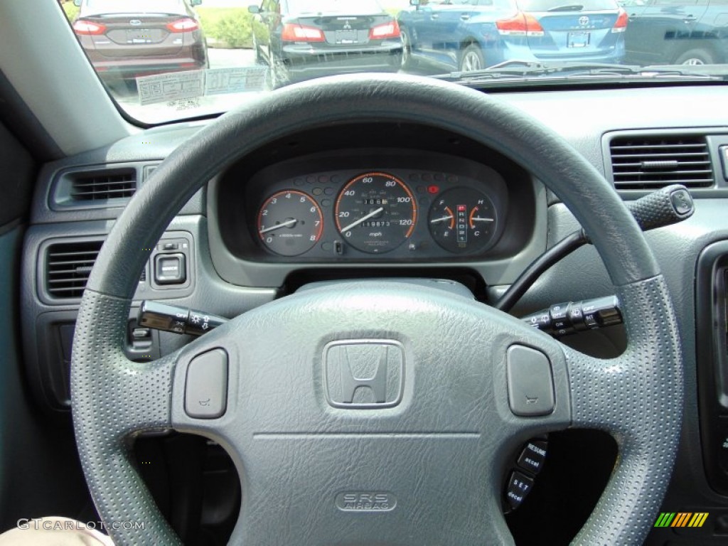 2001 CR-V EX 4WD - Clover Green Pearl / Dark Gray photo #25