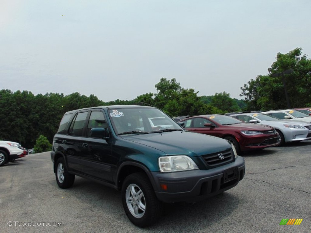 2001 CR-V EX 4WD - Clover Green Pearl / Dark Gray photo #28