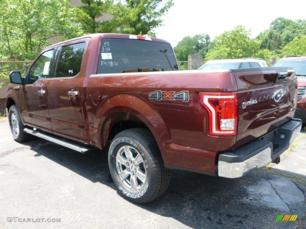 2015 F150 XLT SuperCrew 4x4 - Bronze Fire Metallic / Medium Light Camel photo #4