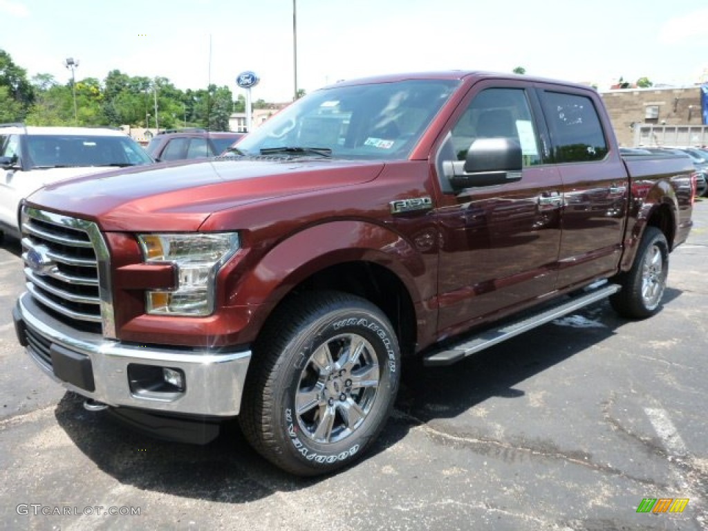 2015 F150 XLT SuperCrew 4x4 - Bronze Fire Metallic / Medium Light Camel photo #5