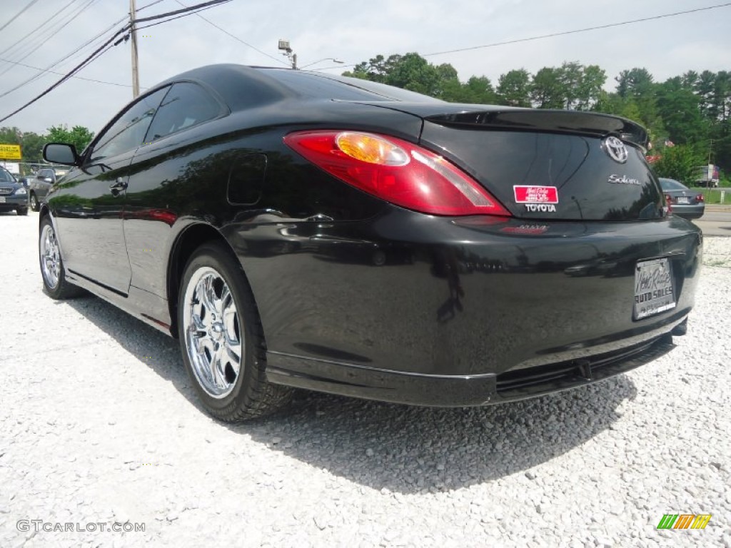 2006 Solara SE V6 Coupe - Black / Dark Stone photo #4