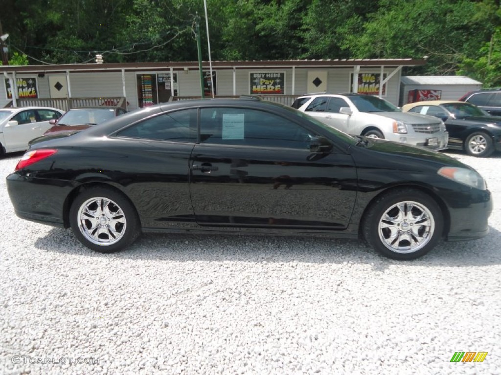 2006 Solara SE V6 Coupe - Black / Dark Stone photo #7