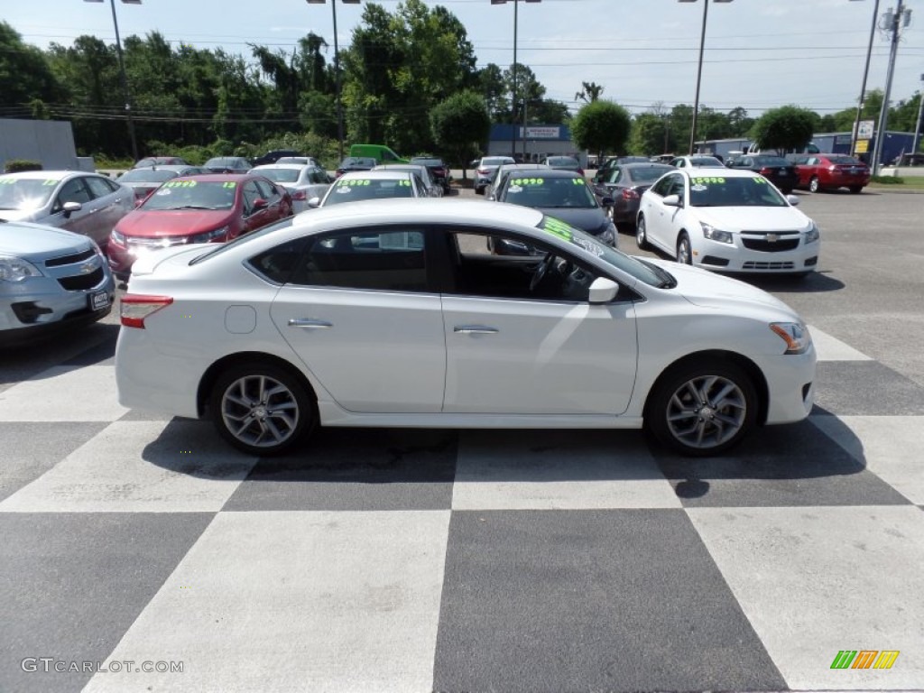 2014 Sentra SR - Aspen White / Charcoal photo #3