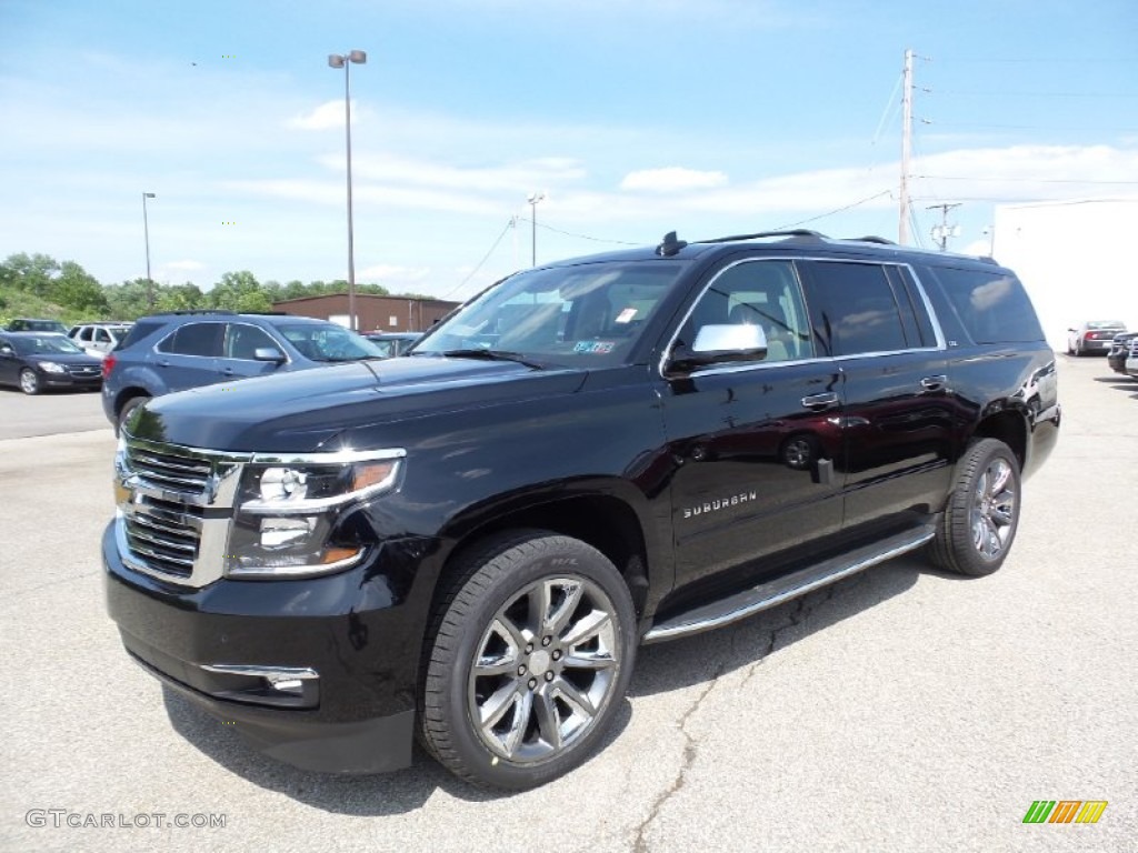 2015 Suburban LTZ 4WD - Black / Cocoa/Mahogany photo #1