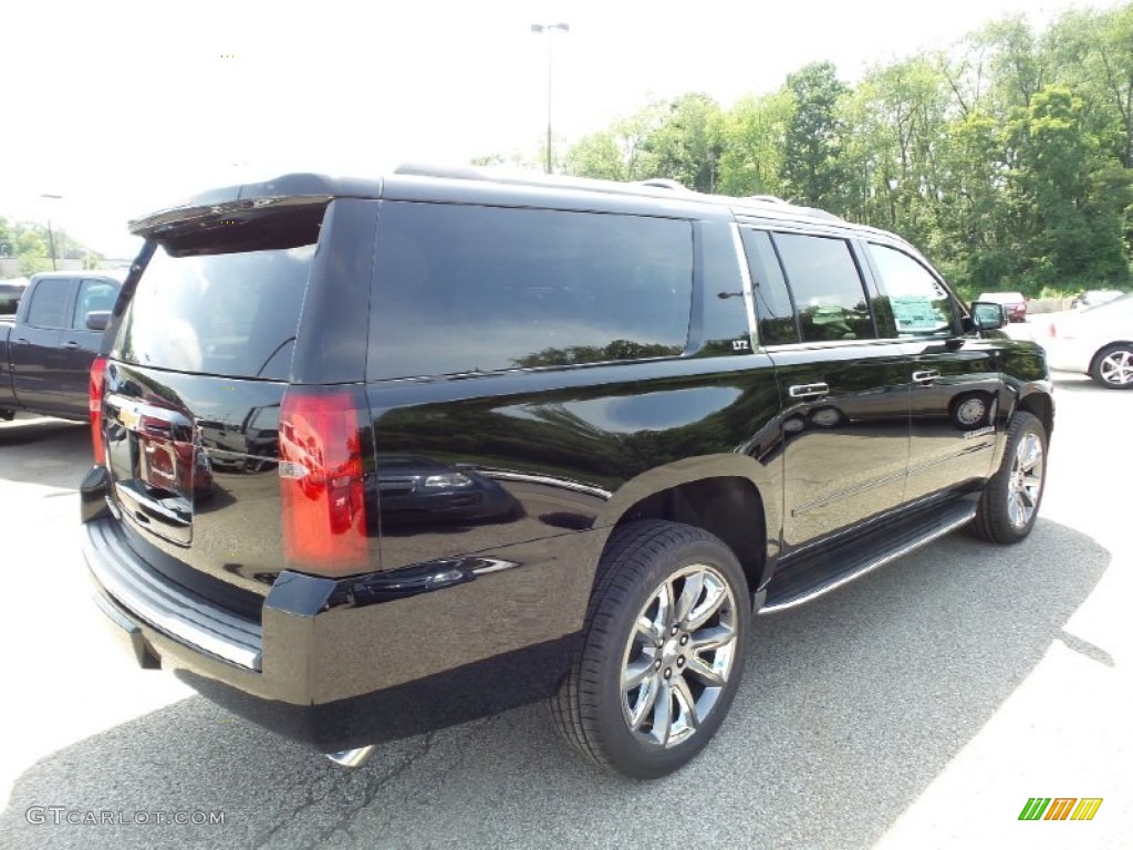 2015 Suburban LTZ 4WD - Black / Cocoa/Mahogany photo #6