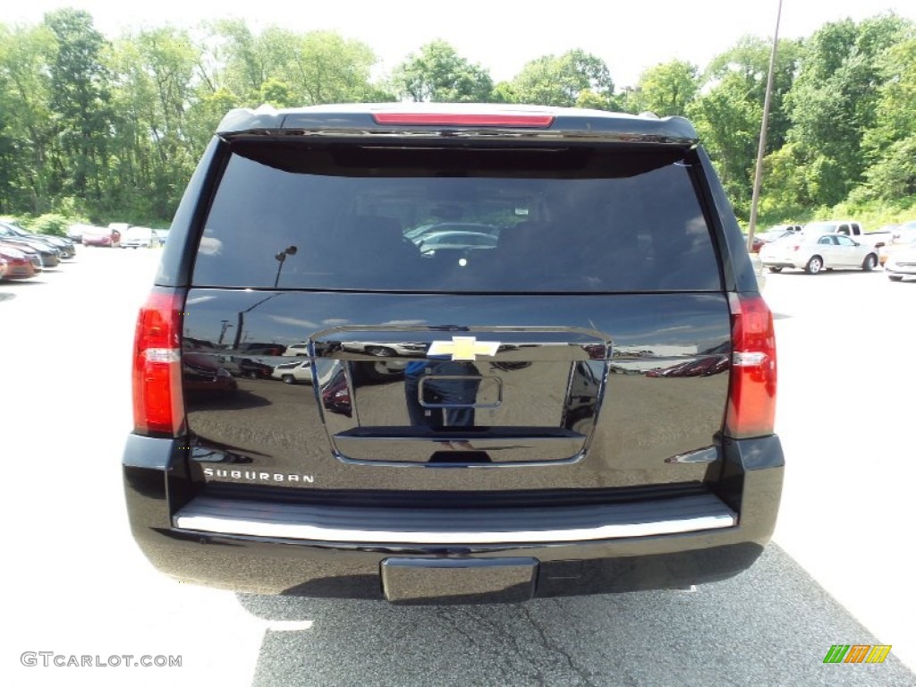 2015 Suburban LTZ 4WD - Black / Cocoa/Mahogany photo #7