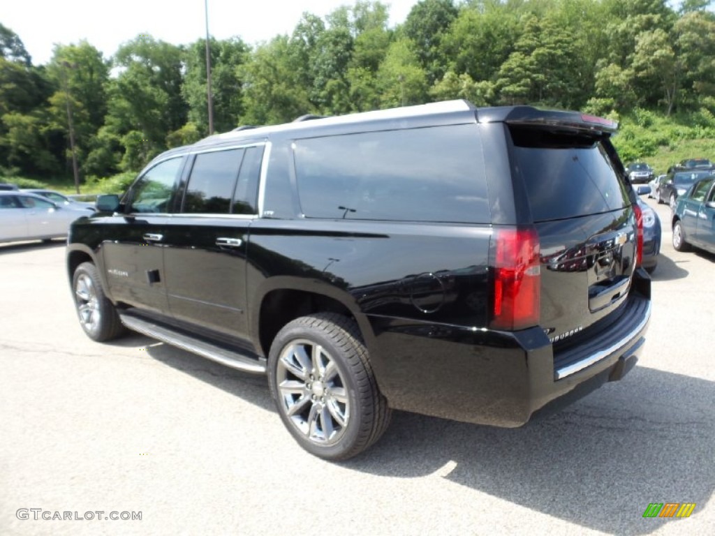 2015 Suburban LTZ 4WD - Black / Cocoa/Mahogany photo #9