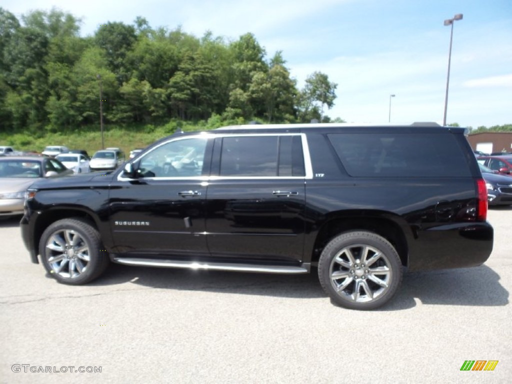 2015 Suburban LTZ 4WD - Black / Cocoa/Mahogany photo #10