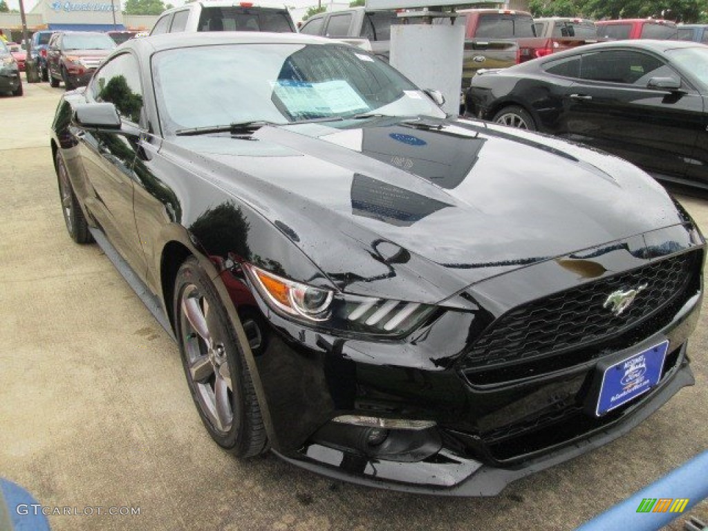 2015 Mustang EcoBoost Coupe - Black / Ebony photo #2