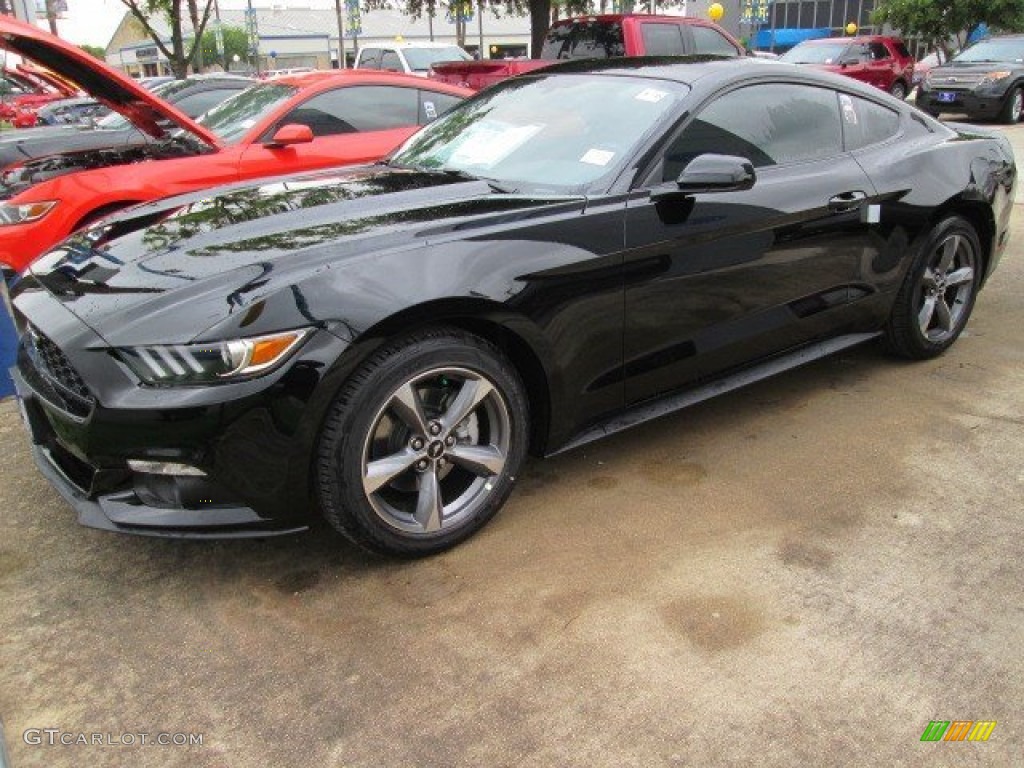 2015 Mustang EcoBoost Coupe - Black / Ebony photo #1