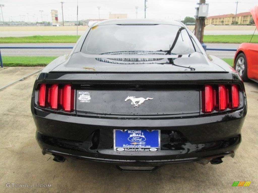 2015 Mustang EcoBoost Coupe - Black / Ebony photo #6