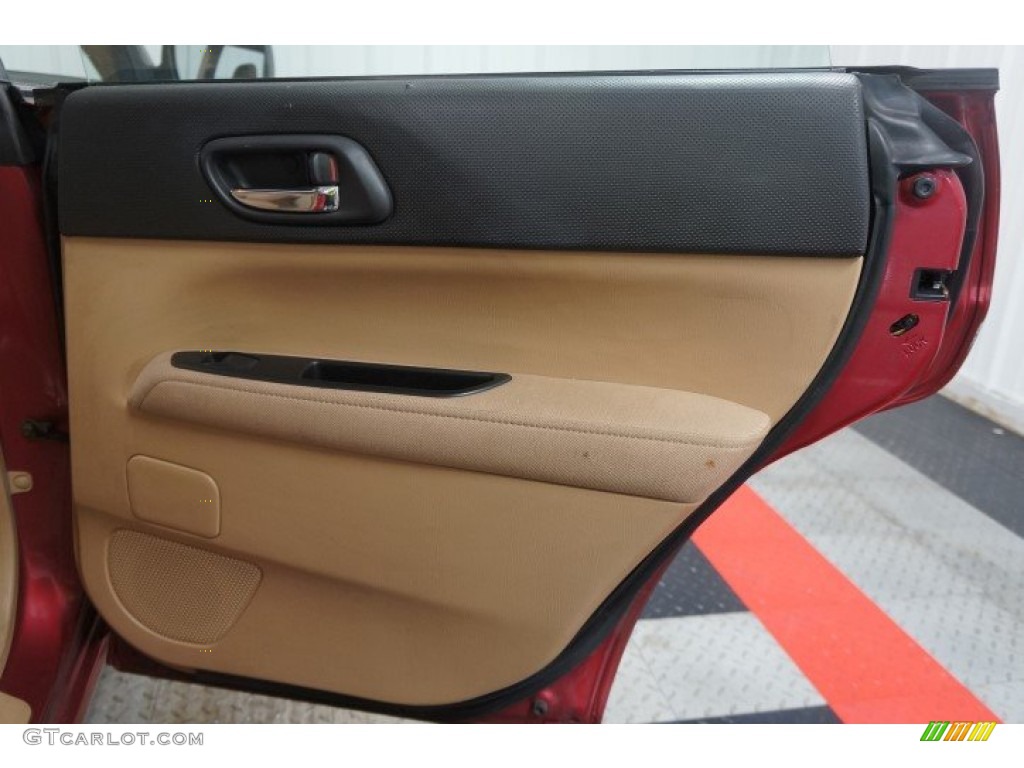 2003 Forester 2.5 XS - Cayenne Red Pearl / Beige photo #16