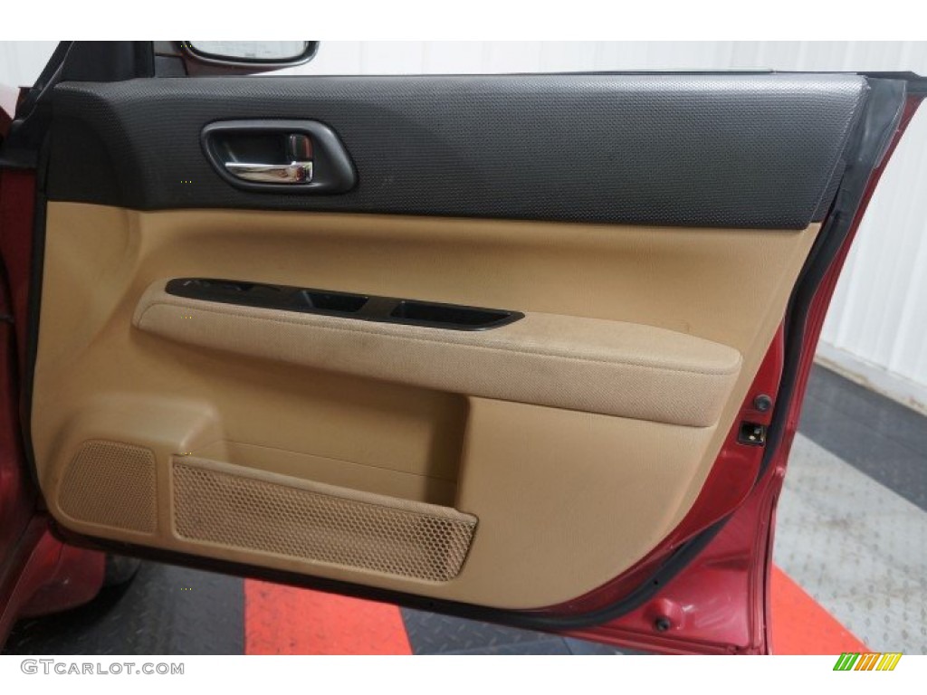 2003 Forester 2.5 XS - Cayenne Red Pearl / Beige photo #17