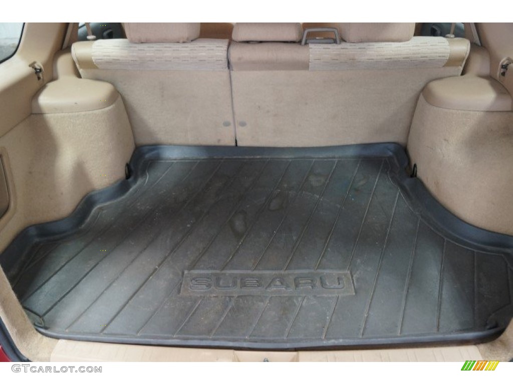 2003 Forester 2.5 XS - Cayenne Red Pearl / Beige photo #18