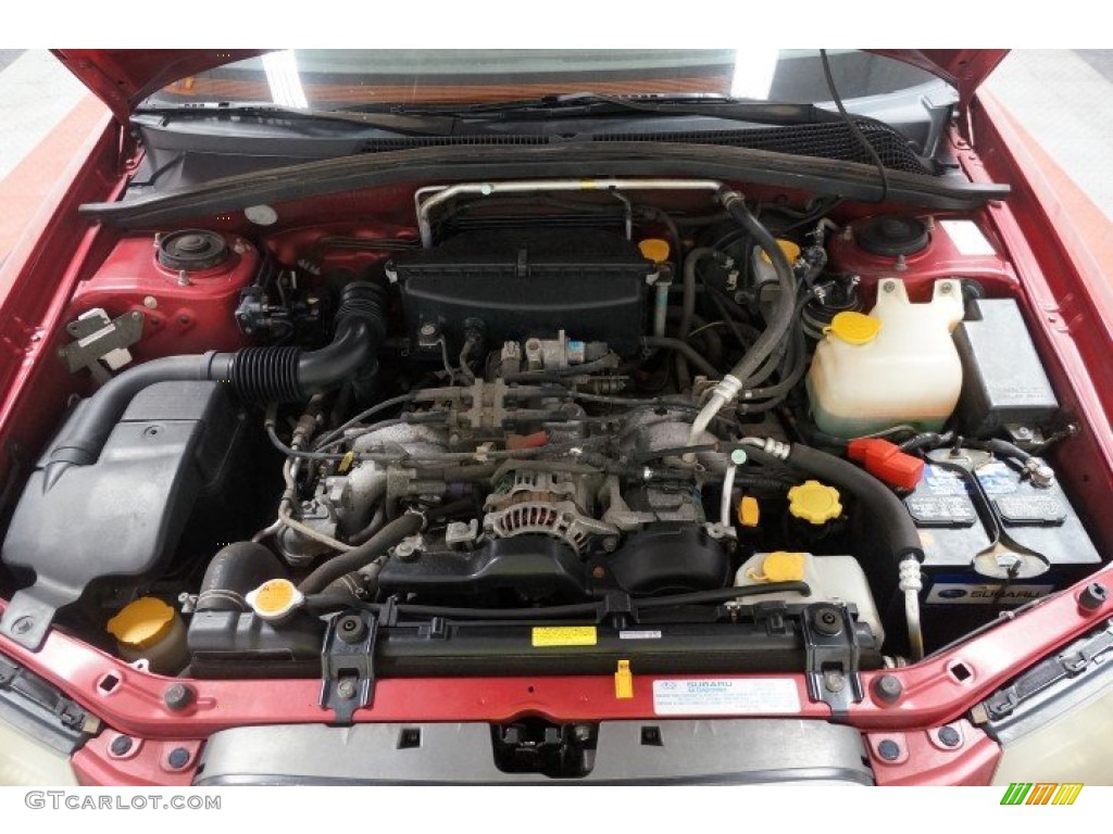 2003 Forester 2.5 XS - Cayenne Red Pearl / Beige photo #33