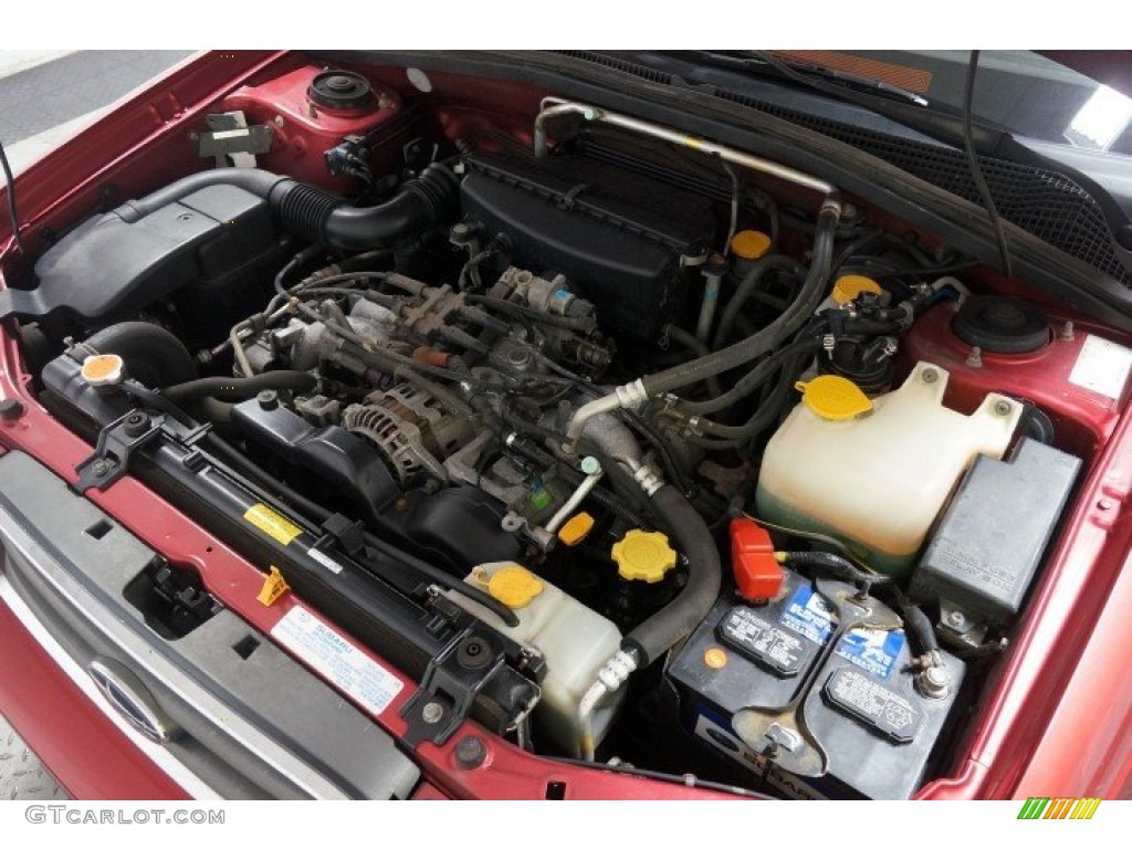 2003 Forester 2.5 XS - Cayenne Red Pearl / Beige photo #36