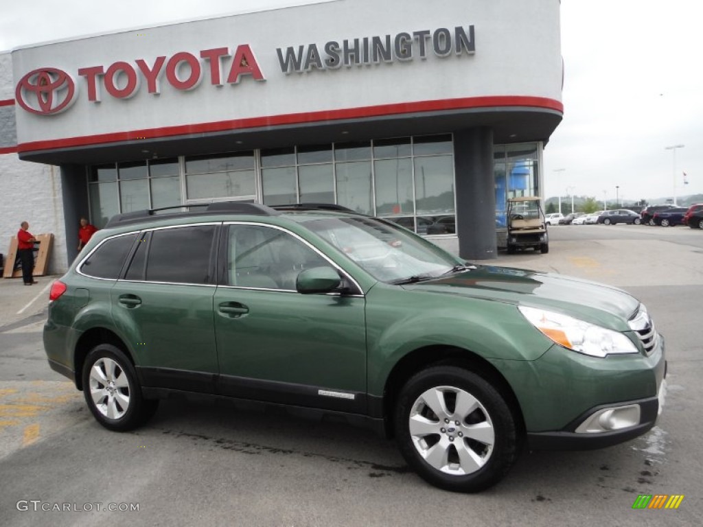 2012 Outback 2.5i Limited - Cypress Green Pearl / Warm Ivory photo #2