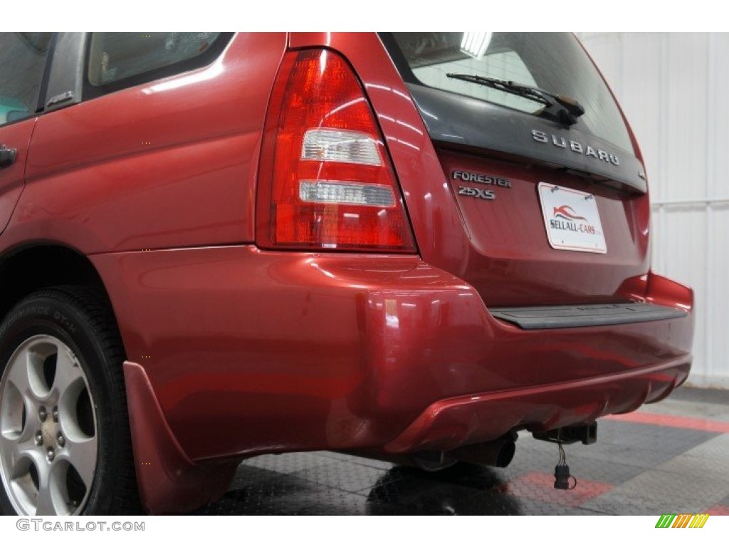 2003 Forester 2.5 XS - Cayenne Red Pearl / Beige photo #52