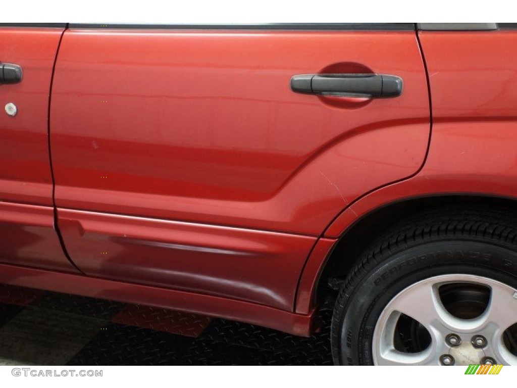 2003 Forester 2.5 XS - Cayenne Red Pearl / Beige photo #60