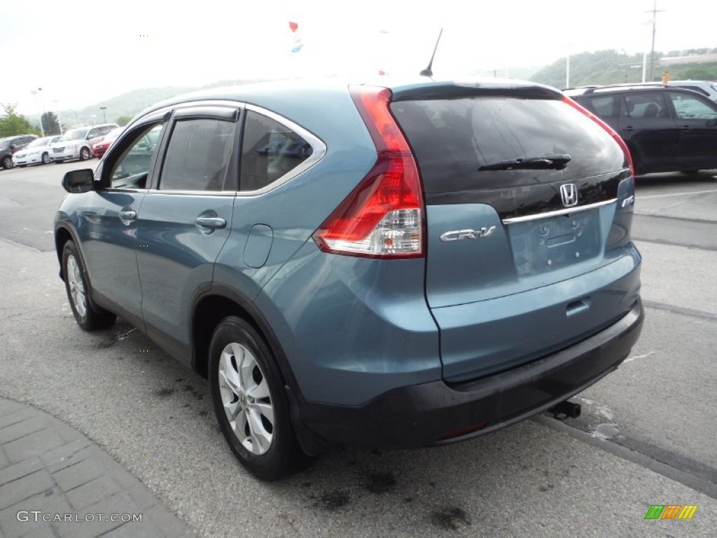 2013 CR-V EX AWD - Mountain Air Metallic / Beige photo #8