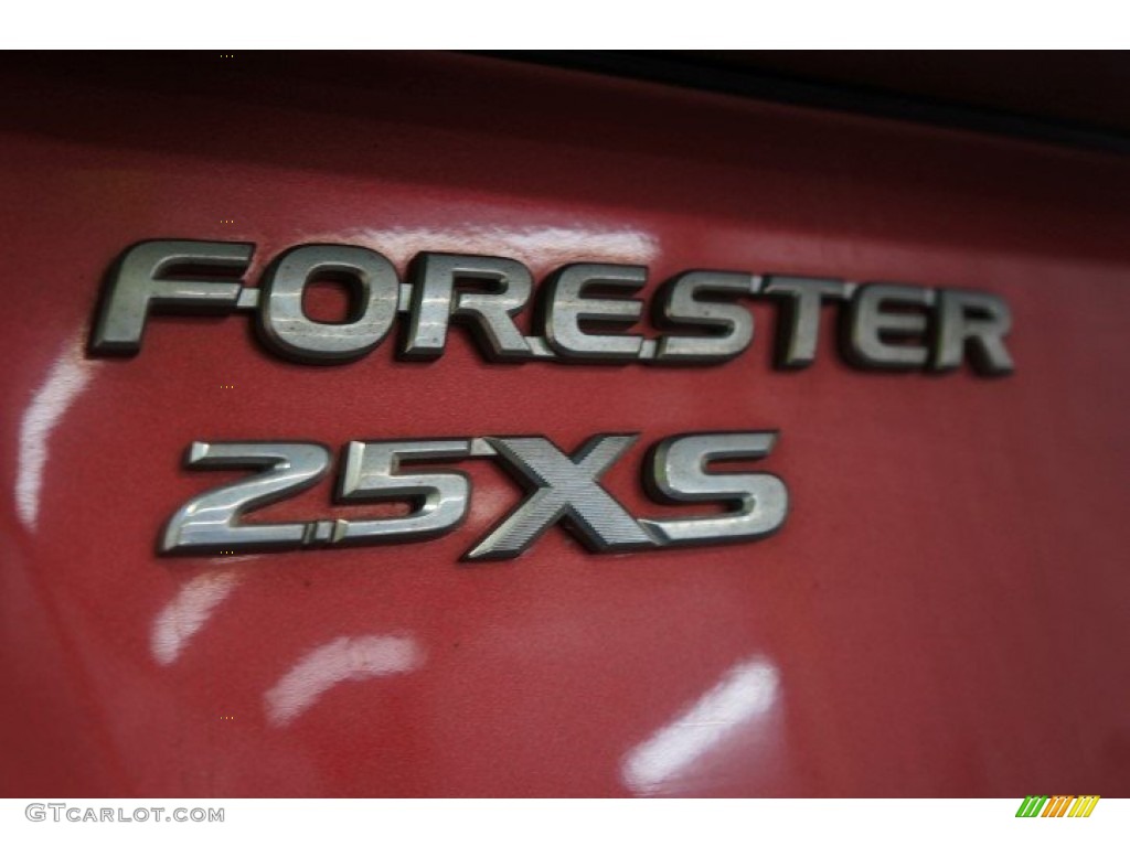 2003 Forester 2.5 XS - Cayenne Red Pearl / Beige photo #77
