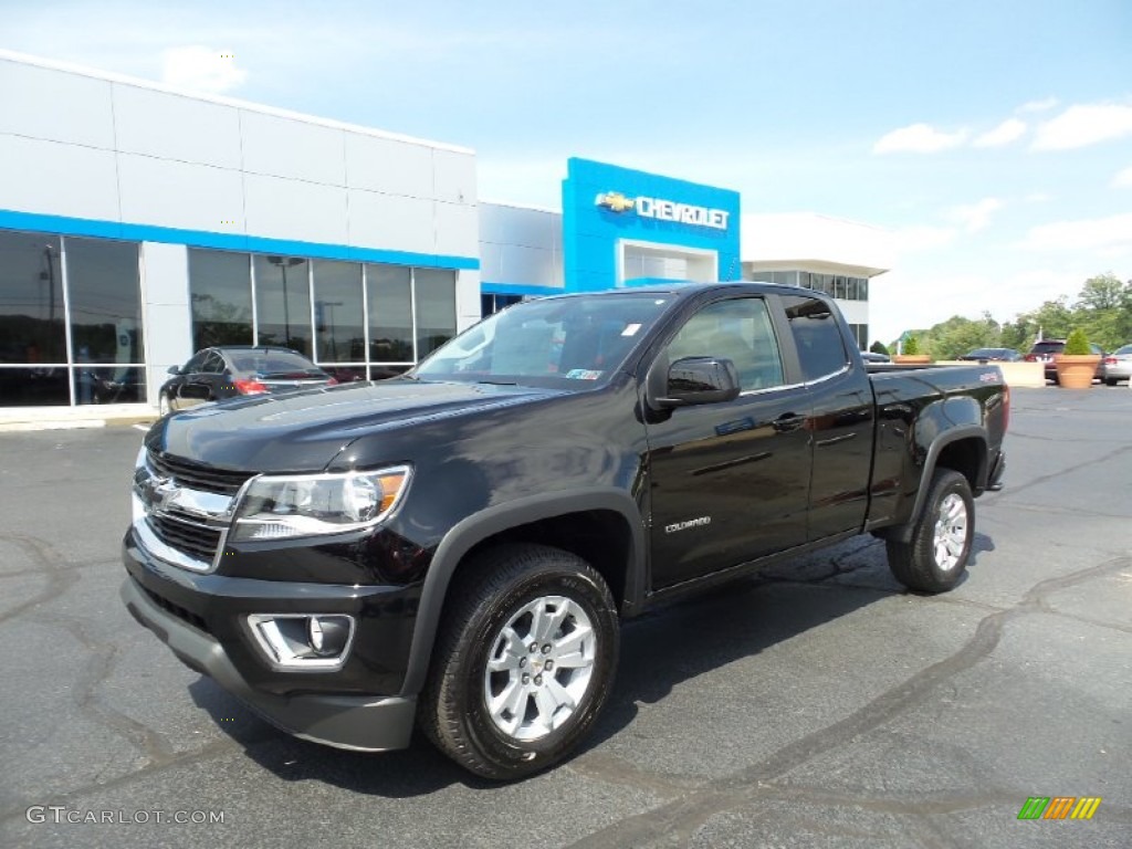 2015 Colorado LT Extended Cab 4WD - Black / Jet Black photo #1