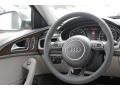 2016 Audi A6 Flint Grey Interior Steering Wheel Photo