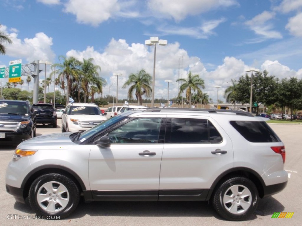 2013 Explorer FWD - Ingot Silver Metallic / Medium Light Stone photo #12