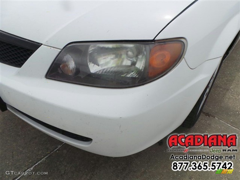 2003 Protege DX - Pure White / Beige photo #2