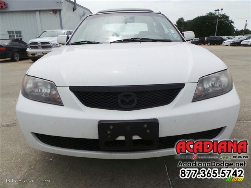 2003 Protege DX - Pure White / Beige photo #10