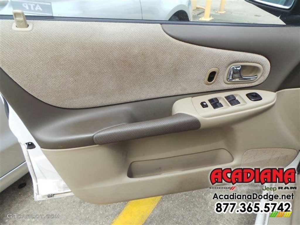 2003 Protege DX - Pure White / Beige photo #14