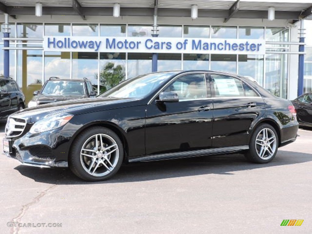 2016 E 350 4Matic Sedan - Black / designo Light Brown photo #1