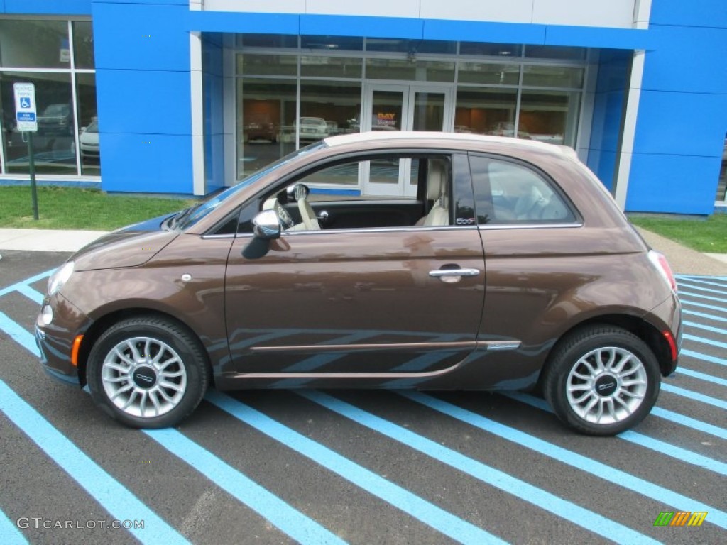 2013 500 c cabrio Lounge - Espresso (Brown) / Marrone/Avorio (Brown/Ivory) photo #2