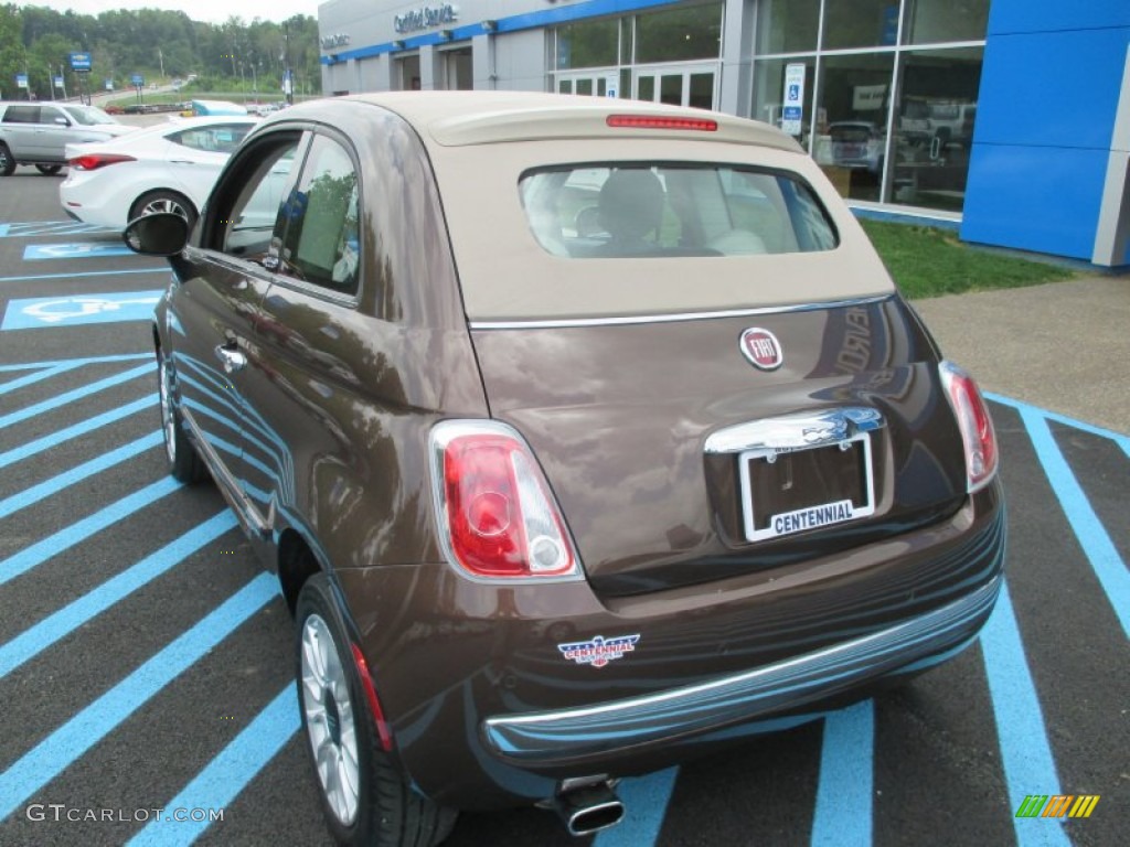 2013 500 c cabrio Lounge - Espresso (Brown) / Marrone/Avorio (Brown/Ivory) photo #6