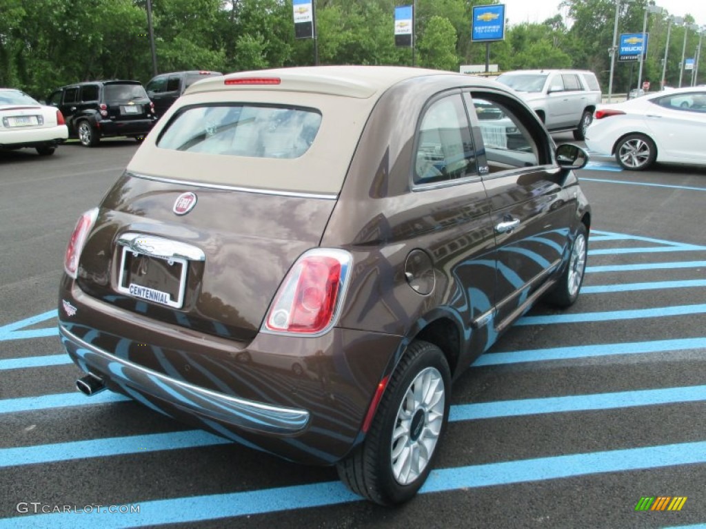 2013 500 c cabrio Lounge - Espresso (Brown) / Marrone/Avorio (Brown/Ivory) photo #9