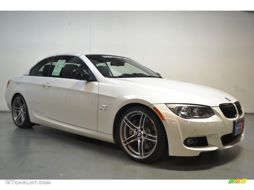 2013 3 Series 335is Convertible - Mineral White Metallic / Black photo #2