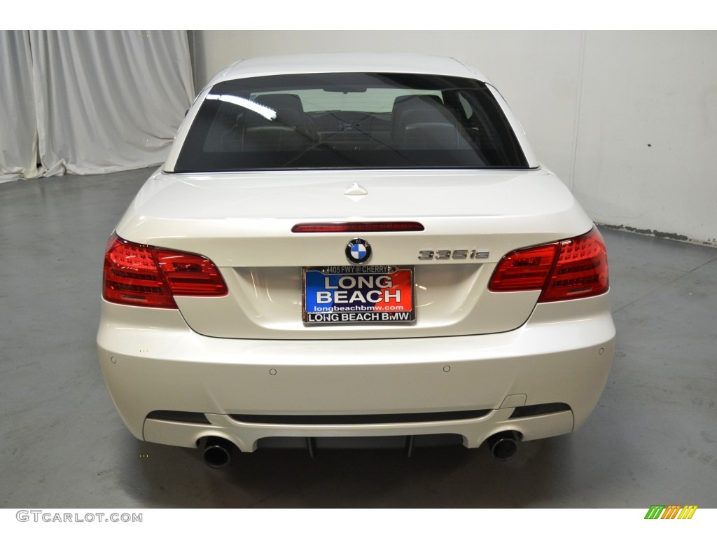 2013 3 Series 335is Convertible - Mineral White Metallic / Black photo #7