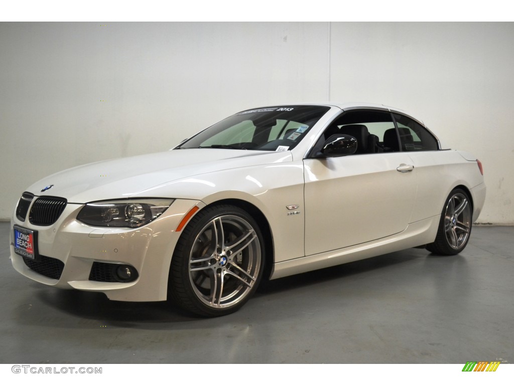 2013 3 Series 335is Convertible - Mineral White Metallic / Black photo #10