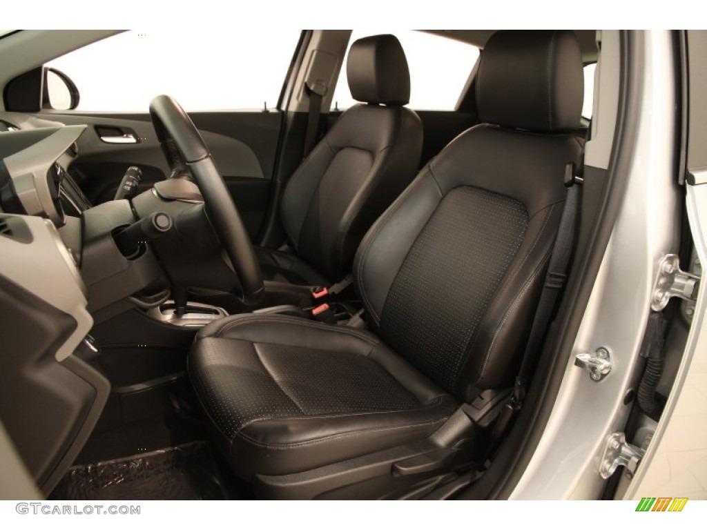 Jet Black/Dark Titanium Interior 2015 Chevrolet Sonic LTZ Hatchback Photo #105012981
