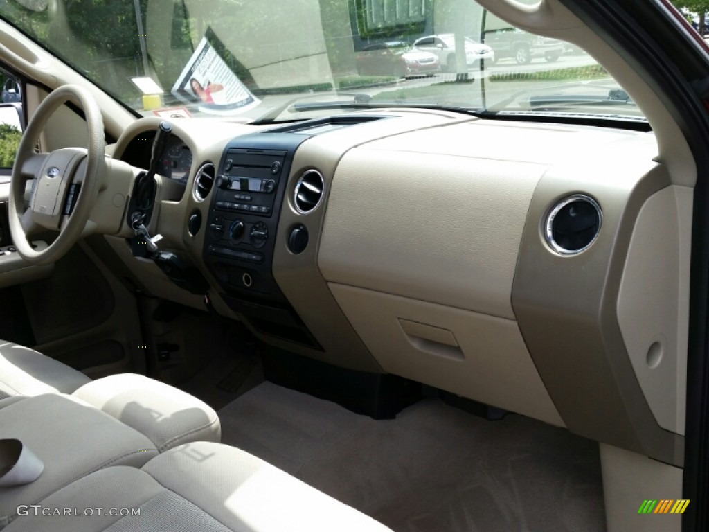 2006 F150 XLT SuperCab 4x4 - Dark Toreador Red Metallic / Tan photo #7